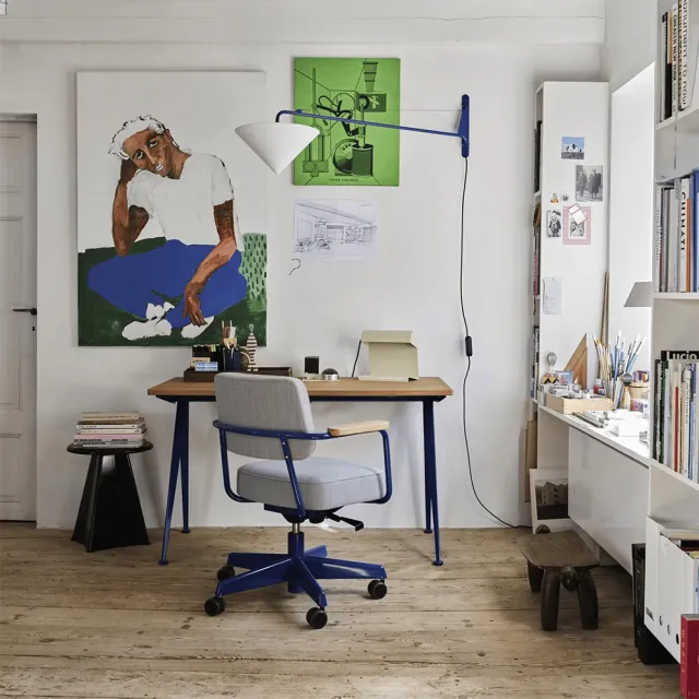 【北歐櫥窗】Vitra Lampe de Bureau 金屬檯燈（亞麻白、110V）