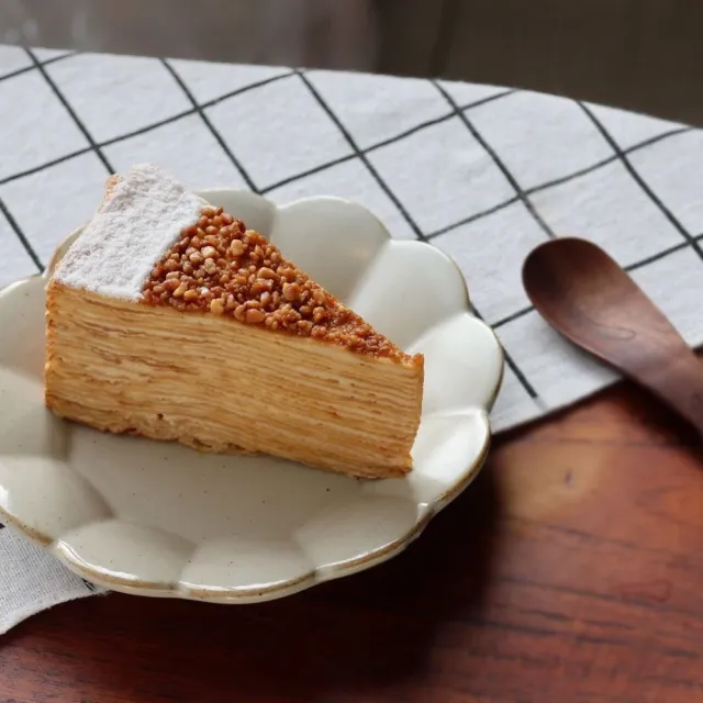 【狸小路手作烘焙】太妃焦糖千層1入(生日蛋糕；母親節；父親節；慶生；下午茶；點心；甜點)