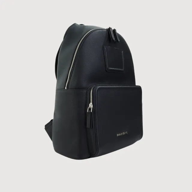 【BRAUN BUFFEL 德國小金牛】布洛 後背包-黑色(BF572-73-BK) 男包送禮推薦
