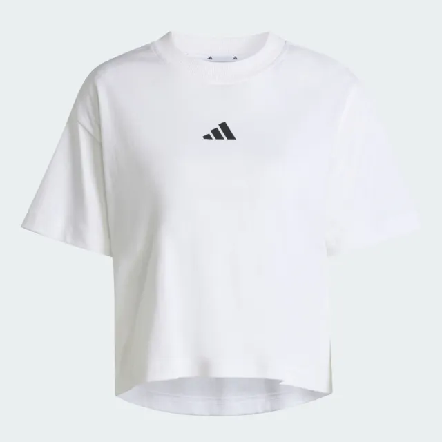 【adidas 愛迪達】W Ct Upf Tee 女 T恤 運動上衣 休閒短袖 白 黑 亞版(JZ6944)