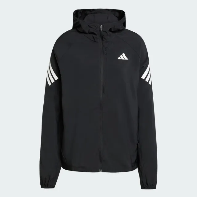 【adidas 愛迪達】Adi365 3s Jkt 女 連帽外套 運動外套 黑 白 亞版(KQ8074)