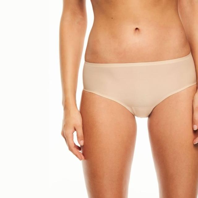 【Chantelle 仙黛爾】Soft Stretch.涼感透氣四角無痕女內褲 黑膚粉色可選.26440_0WU(超強彈力包覆)