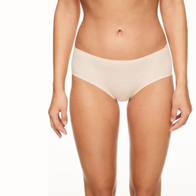 【Chantelle 仙黛爾】Soft Stretch.涼感透氣四角無痕女內褲 黑膚粉色可選.26440_0WU(超強彈力包覆)