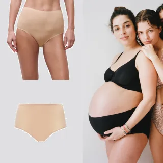 【Chantelle 仙黛爾】Soft Stretch.涼感透氣高腰無痕女內褲 黑膚粉色任選.26470_0WU(超強彈力包覆)