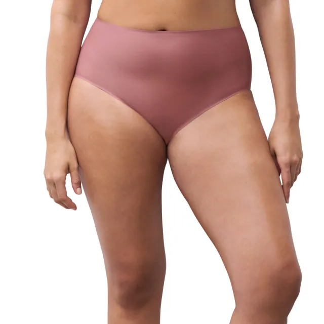 【Chantelle 仙黛爾】Soft Stretch.涼感透氣高腰無痕女內褲 黑膚粉色任選.26470_0WU(超強彈力包覆)