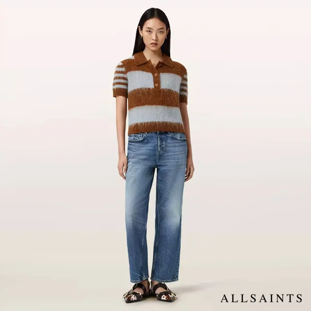 【ALLSAINTS】CLEM 馬海毛針織POLO上衣 (常規版型)