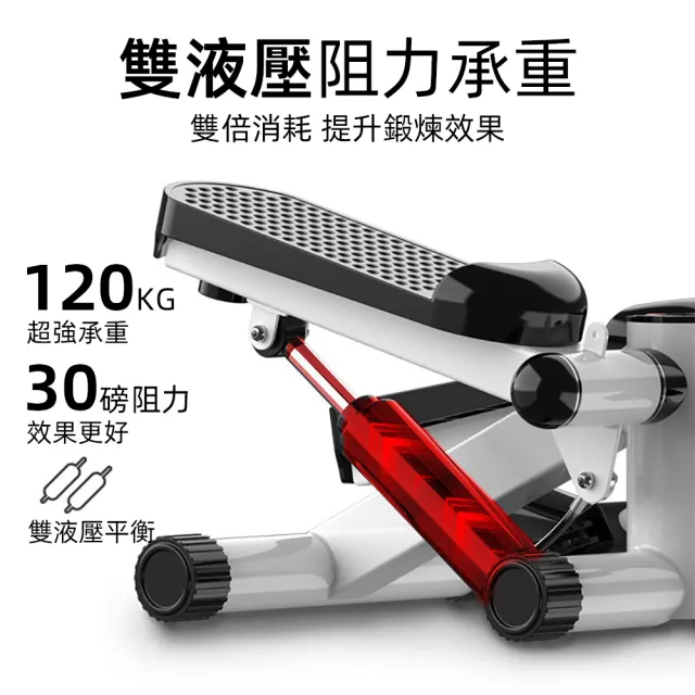 【UVLED 鈺創合成】免安裝/附拉繩/家用循環健步機（居家運動 健身塑型 健走機 登山踏步機 坐走機 健身車）