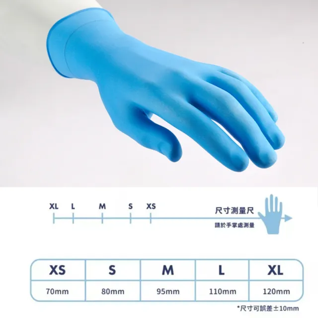 【多倍】PROTOS多倍 NBR無粉合成橡膠檢診手套(3.5g-100入X10盒/箱裝) 丁晴手套