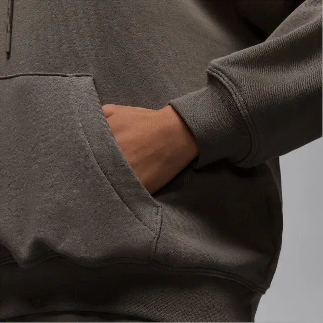 【NIKE 耐吉】連帽上衣 女 AS W J SPT DF CSVR FLC HOODIE 喬丹 運動 休閒 灰棕色 (IB2499040)