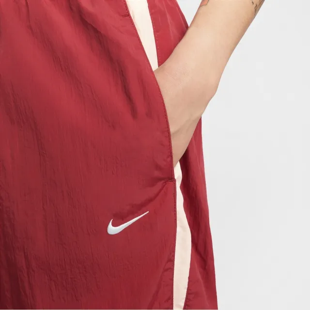 【NIKE 耐吉】長褲 女 AS W NSW PARACHUTE HR PANT 運動 休閒 紅色 (IF0335613)