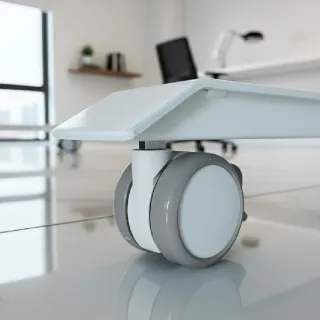 【FUNTE】電動升降桌專用｜ PU 腳輪四入組