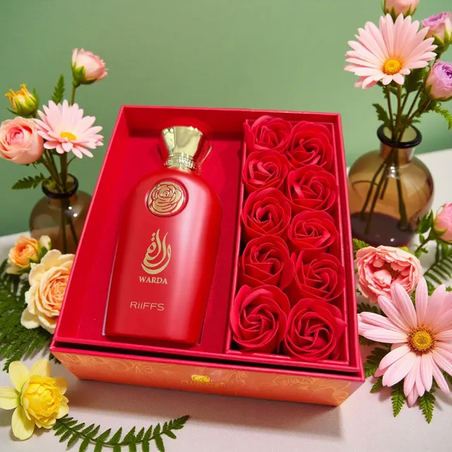 【Riiffs】WARDA 玫瑰女士 EDP淡香精香水禮盒100ml(杜拜原裝-專櫃公司貨)