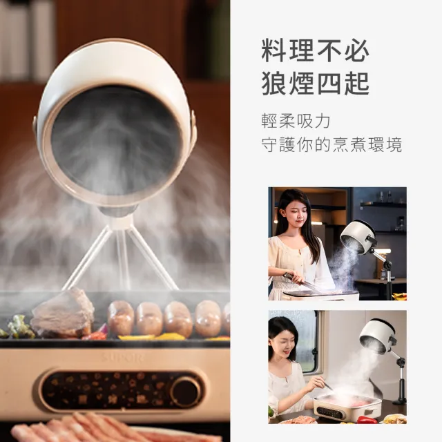 【REAICE】2WAY 移動式除油煙機-超值濾網組 含替換濾網 充電線(移動式除油煙機/抽油煙機/露營租屋必備)