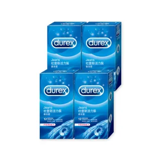 【Durex 杜蕾斯】活力裝衛生套4盒(共48入 保險套/衛生套/避孕套/安全套/避孕/保險套推薦)