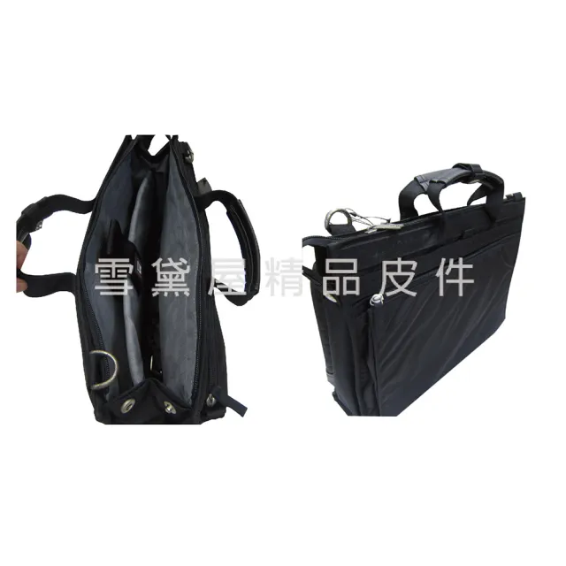 【eeBag】雙11 公事包 中小容量 台灣製造 可A4資料夾 14吋電腦 高單數 進口防水尼龍布+皮革 手提肩