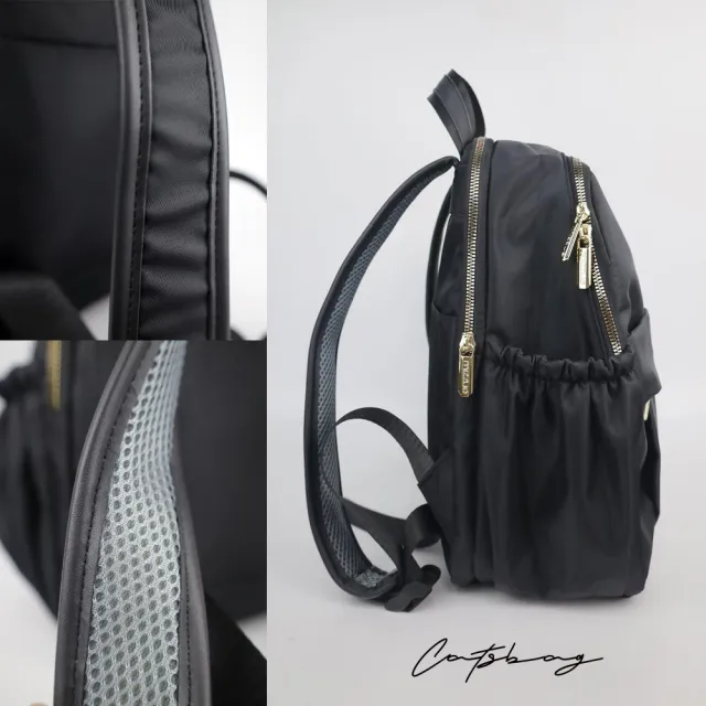 【Catsbag】雙11 雲朵多口袋防潑水後背包 小後背包 女生後背包 ( A4不能放)  676