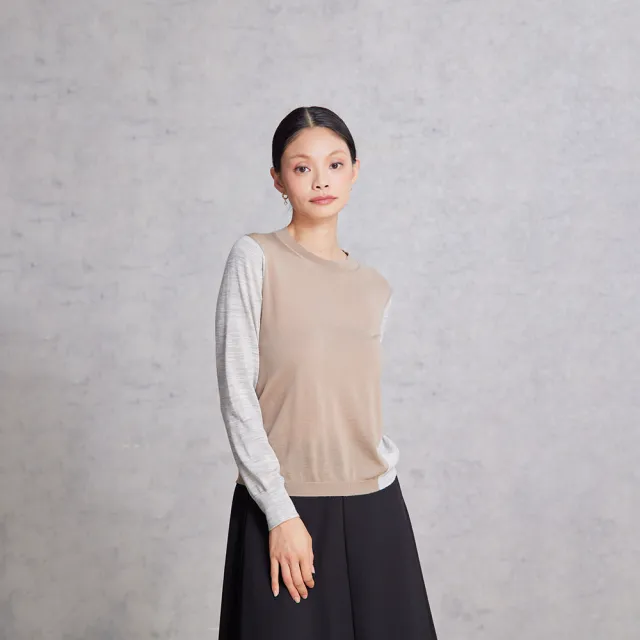【giordano ladies】25FW 前衩長版上衣(02355567)