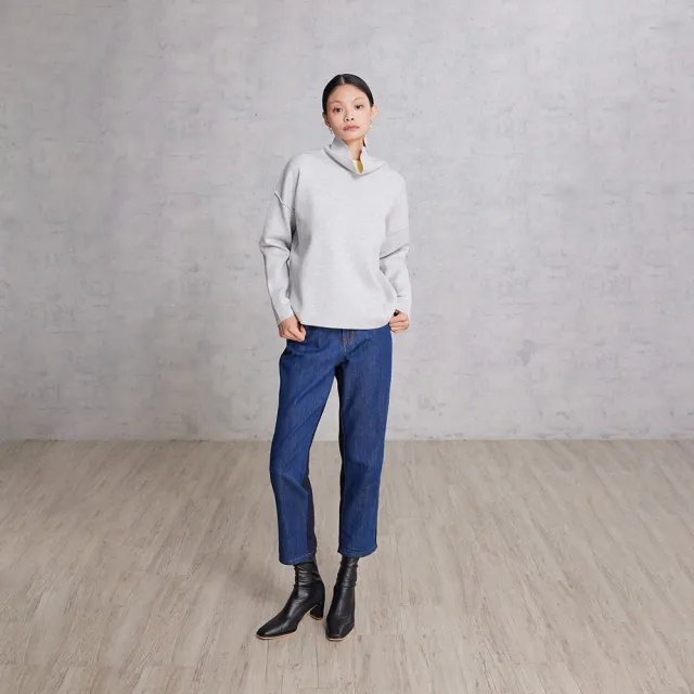 【giordano ladies】25FW 撞色立領針織衫(02355570)