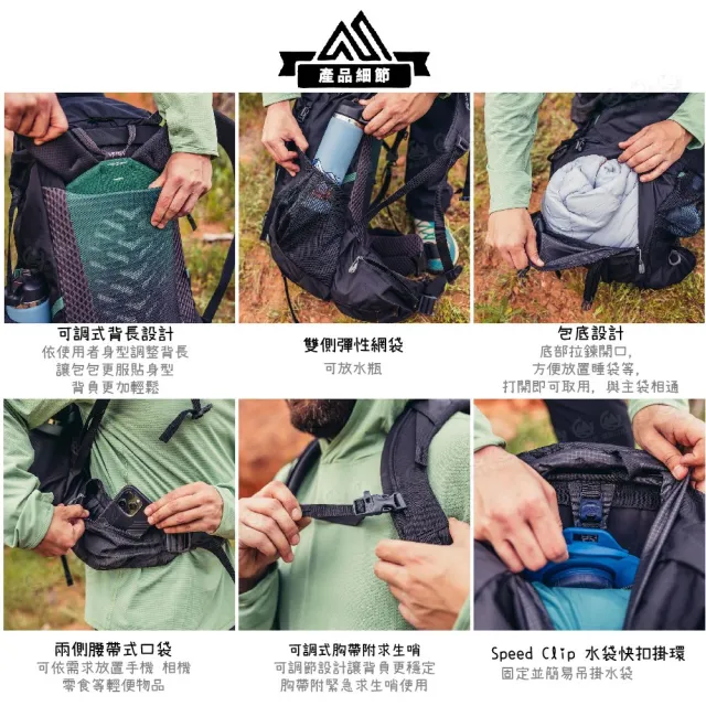 【Gregory】45L STOUT 登山背包《漠石黃》149375/登山包/後背包/電腦包/旅行