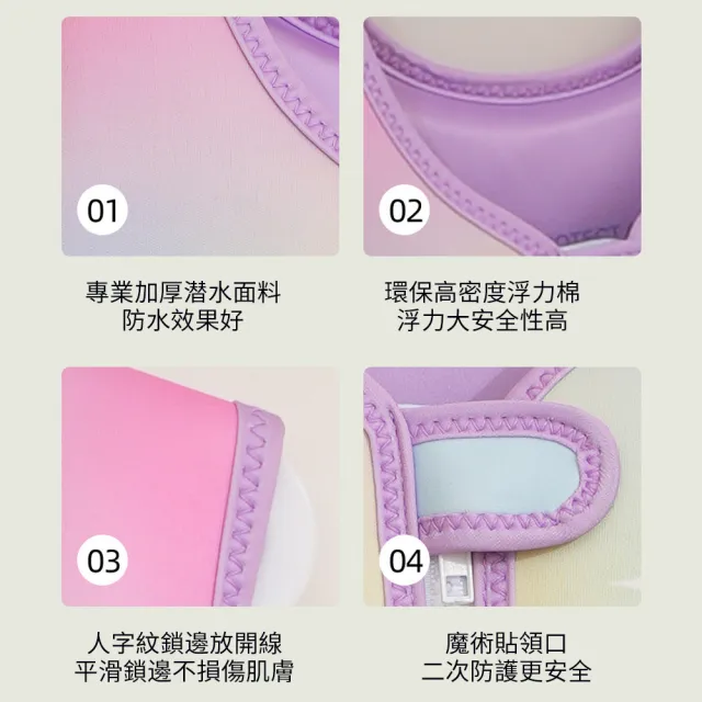 costway 兒童免充氣浮力背心 兒童游泳浮力背心 加厚款浮力衣 兒童救生衣 浮力救生衣 快速學游泳