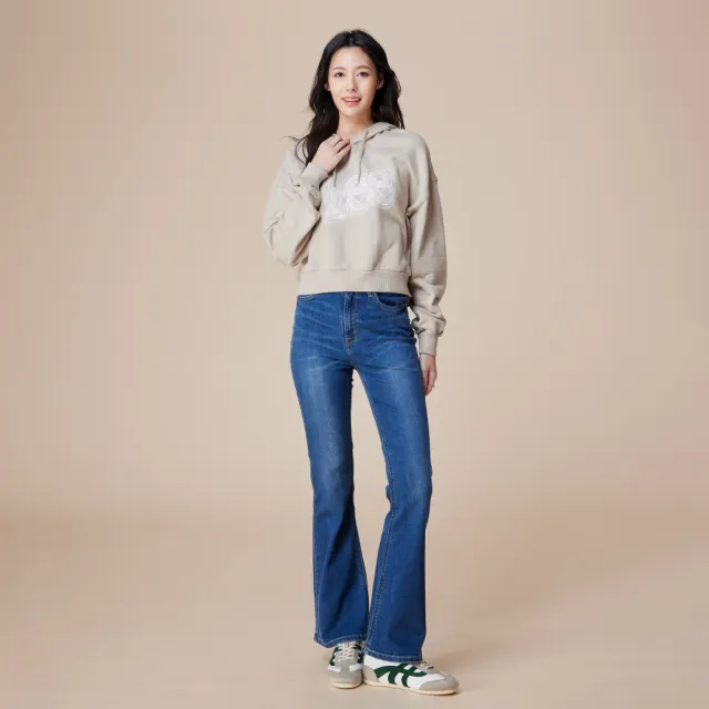 【Lee】女裝 牛仔褲 / 426 高腰修身彈性 喇叭褲型 中藍洗水 LB517143232