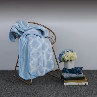 【WEDGWOOD】超細纖維雙層單面印花毛毯｜桂冠之舞/木蘭芳華 任選(雙人毯180x210cm)