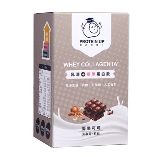 【PROTEIN UP 蛋白質博士】乳清膠原蛋白飲 IA (6包/盒)(堅果可可)x1盒