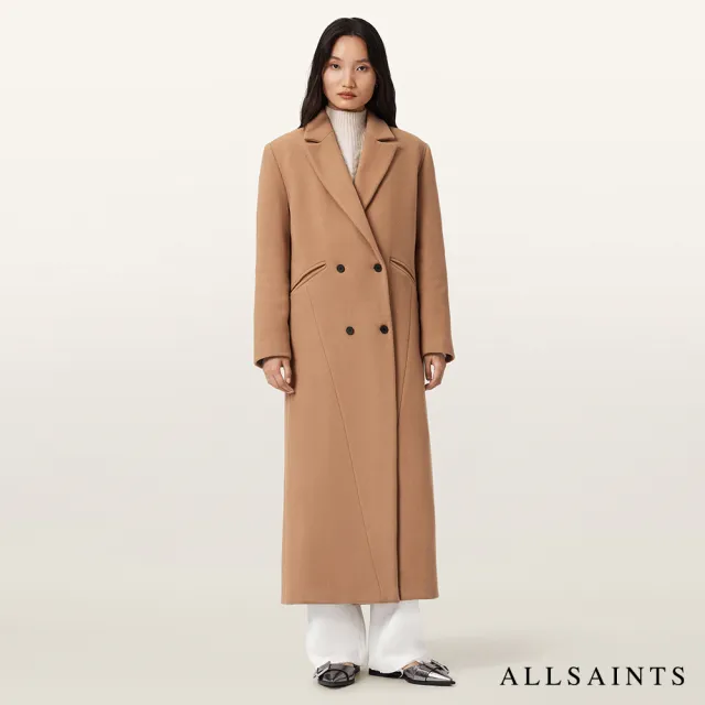 【ALLSAINTS】NELLIE 精緻俐落羊毛大衣 W136OD(舒適版型)