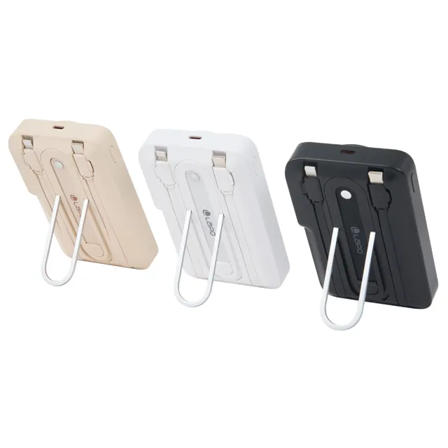 【LaPO】Qi2 15W磁吸無線充行動電源_38.5Wh_具Wh標示(六合一設計/小電流模式/快充自帶線)