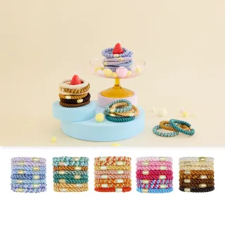 【L. ERICKSON】粗版 彈力髮圈 8入 系列(多款任選)