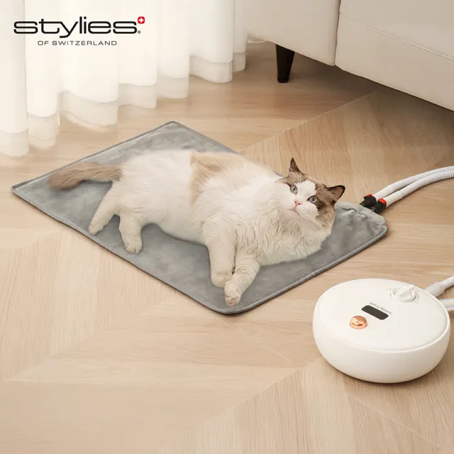 【Stylies】瑞士Stylies RELAXUS 寵物溫水保暖墊(寵物毯/貓毯/狗毯/地墊/溫度設定範圍：20－65°C )