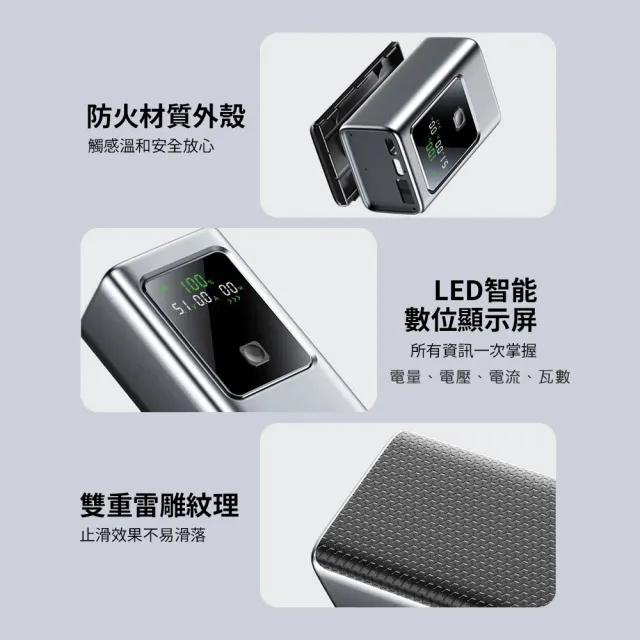 MCK 台灣製造 10000mAh 35W數顯快充行動電源(數顯電壓、電流、瓦數)