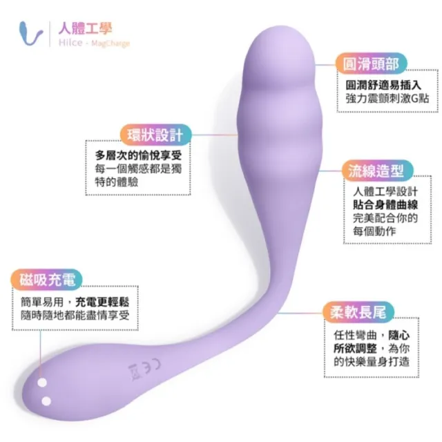 AyaGo Hilce - 嗨力士 APP遠端跨國遙控跳蛋 磁吸充電-粉色