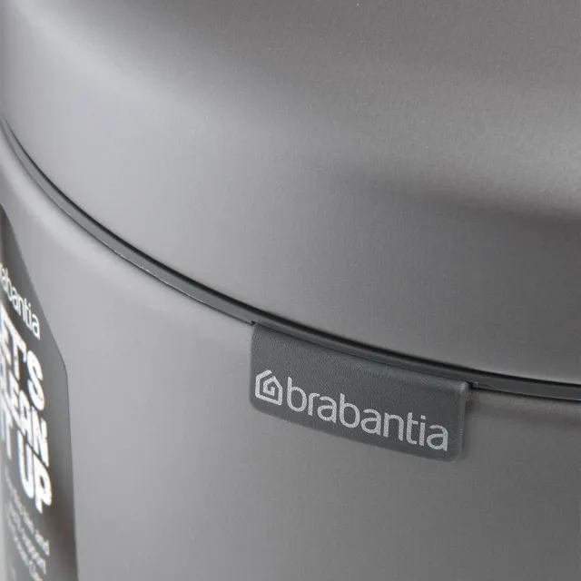 【Brabantia】Newicon 腳踏式時尚環保垃圾桶 12L 鉑金色(平輸品)