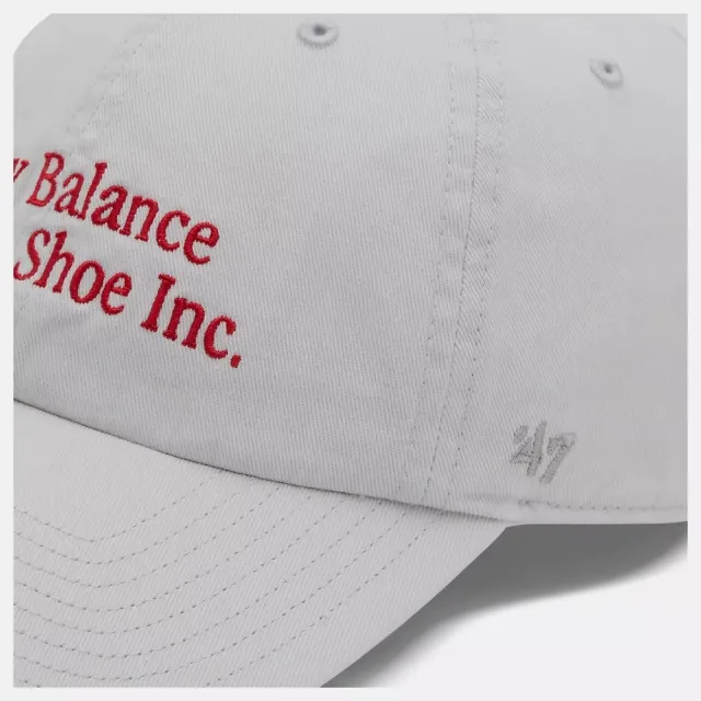【NEW BALANCE】47 Hat 休閒帽 老帽 鴨舌帽 棒球帽 男女 米白 刺繡 AC62926GYM