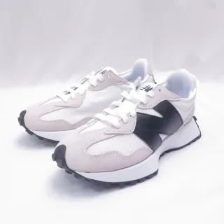 【NEW BALANCE】327 男女休閒鞋 復古鞋 情侶鞋 皮革N字 D楦(MS327CWB海鹽黑)