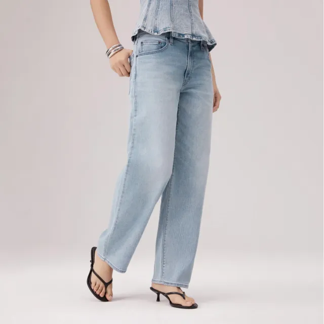 【LEVIS】Baggy Dad中腰 寬鬆 直筒牛仔褲 Cool系列 涼感牛仔褲 女生牛仔褲 熱賣單品 A3494-0109
