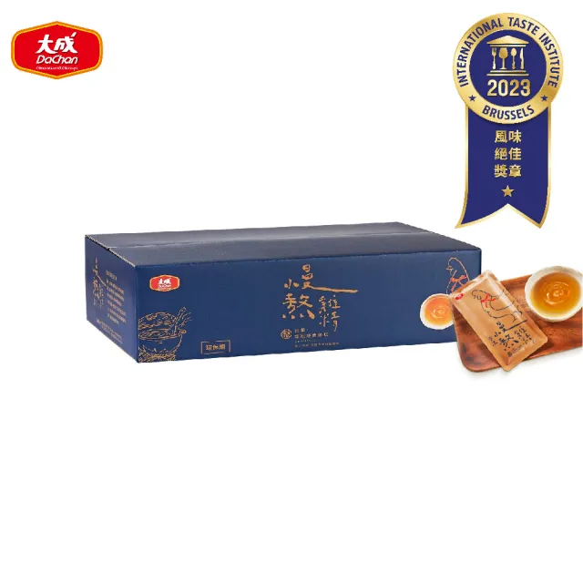 【大成】超值組｜常溫慢熬雞精環保箱x4箱組｜100包（50mL）｜大成食品(超值組 全雞熬煮)