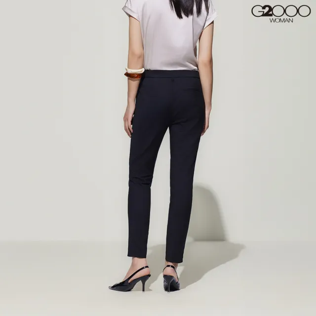 【G2000】女款 舒適休閒九分褲-黑色(5126302899)