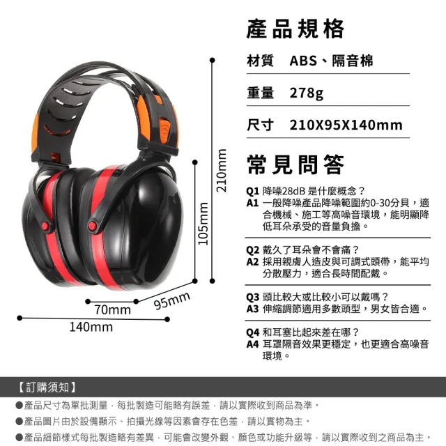 智殿 高噪音環境耳罩 防噪音耳罩 防噪音設備165-LDB機械作業 抗噪耳罩 降噪耳罩 隔音耳罩 防護耳罩