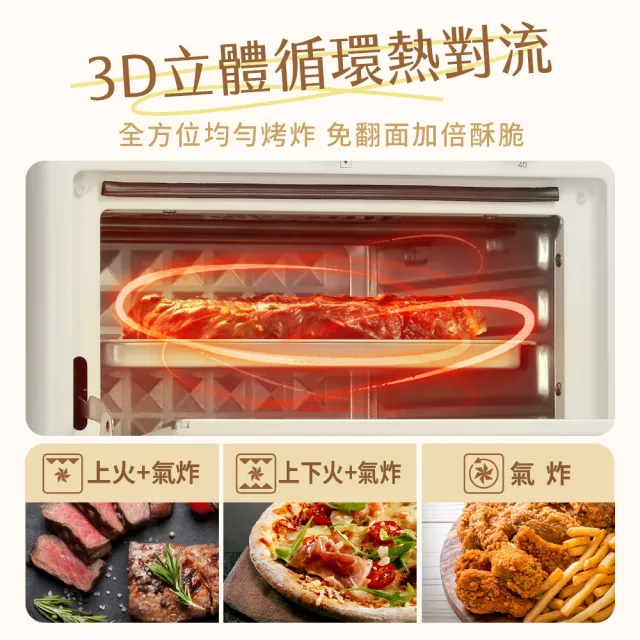【TECO 東元】10L多功能氣炸烤箱(YB1003CB)
