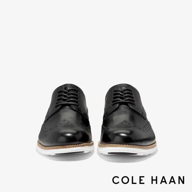 【Cole Haan】ORIGINALGRAND WINGTIP OXFORD 翼紋雕花牛津鞋 男款寬楦 黑色(C26469)