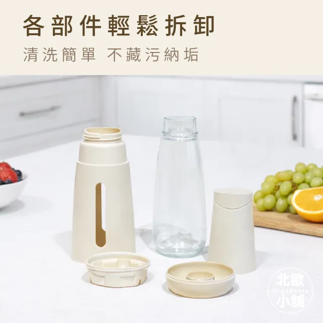 【WindHouse 北歐小舖】遮光密封調味油壺-470ml(橄欖油壺/玻璃/防漏/控油/油瓶/自動開蓋)