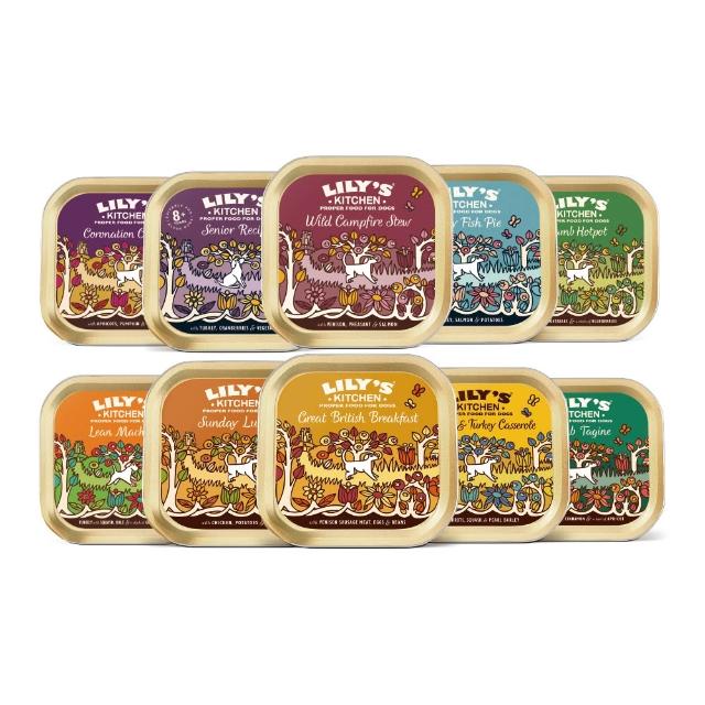 【LILY’S KITCHEN】莉莉廚房英國原裝進口主食狗餐盒150g-10盒(狗罐頭/全齡犬/主食/英國皇室認證寵食)
