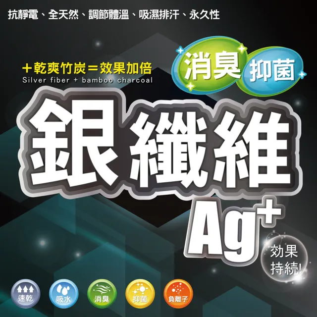 【BVD】8雙組-銀纖維1/2毛巾底男襪(B563襪子-抑菌消臭襪)