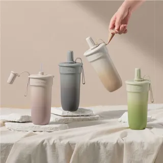 【Oolab 良杯製所】奶蓋師系列 豆沙吸管杯800ml(7色任選/豆沙杯/輕巧杯/隨行杯)