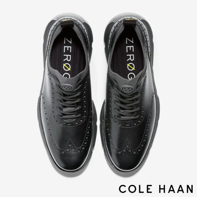【Cole Haan】4.ZG OX 翼尖牛津鞋 男款寬楦 純粹黑 (C33452)
