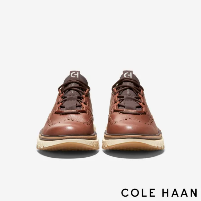 【Cole Haan】5.ZG WING OX 翼紋雕花牛津鞋 男款寬楦 赭色 (C38657)