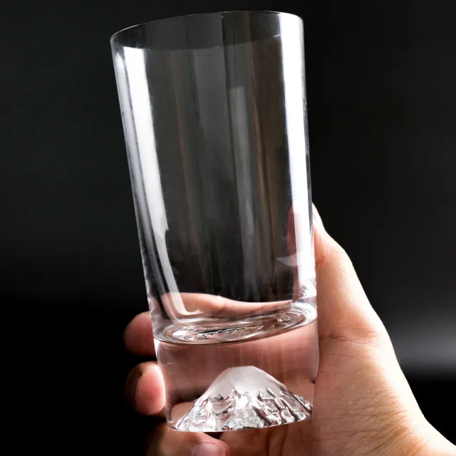 【田島硝子】日本手工吹製富士山杯 經典高杯對杯(TG15-015-T+TG15-015-T)