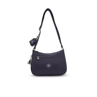 【KIPLING官方旗艦館】沉穩藍附小包造型側背包-SHINAE